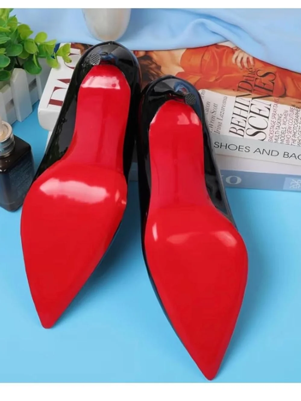 Red Women's Shoe Sole Protectors - Universal Fit